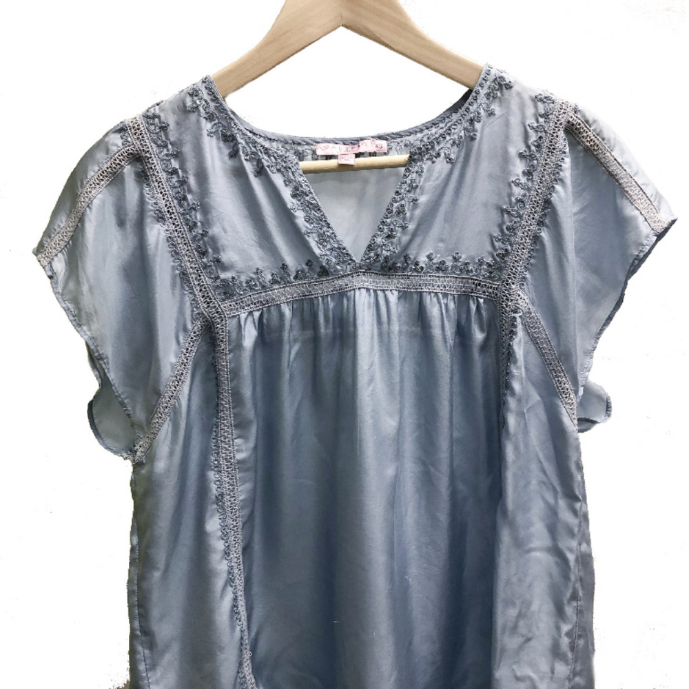 Calypso St. Barth Silk Shirt Size Small